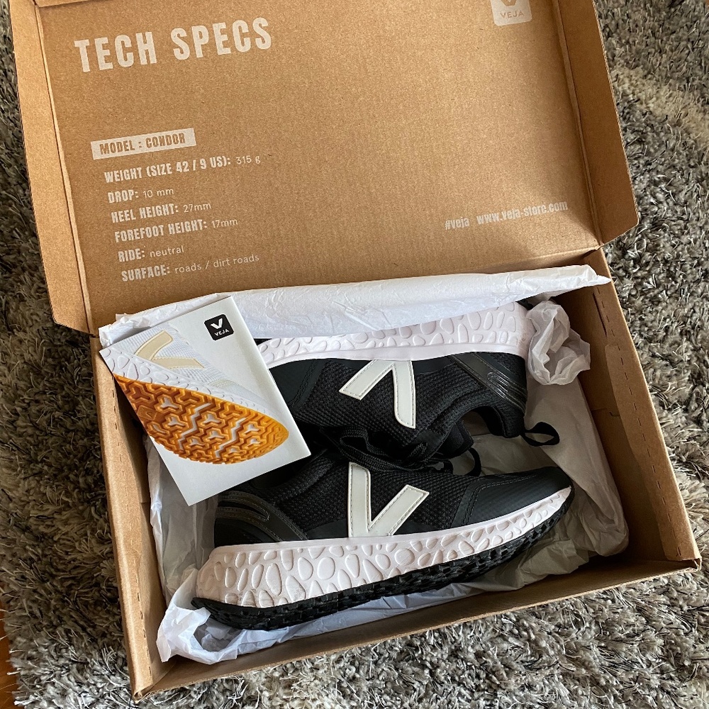 Veja - Condor Mesh Black White, Sz 7/38